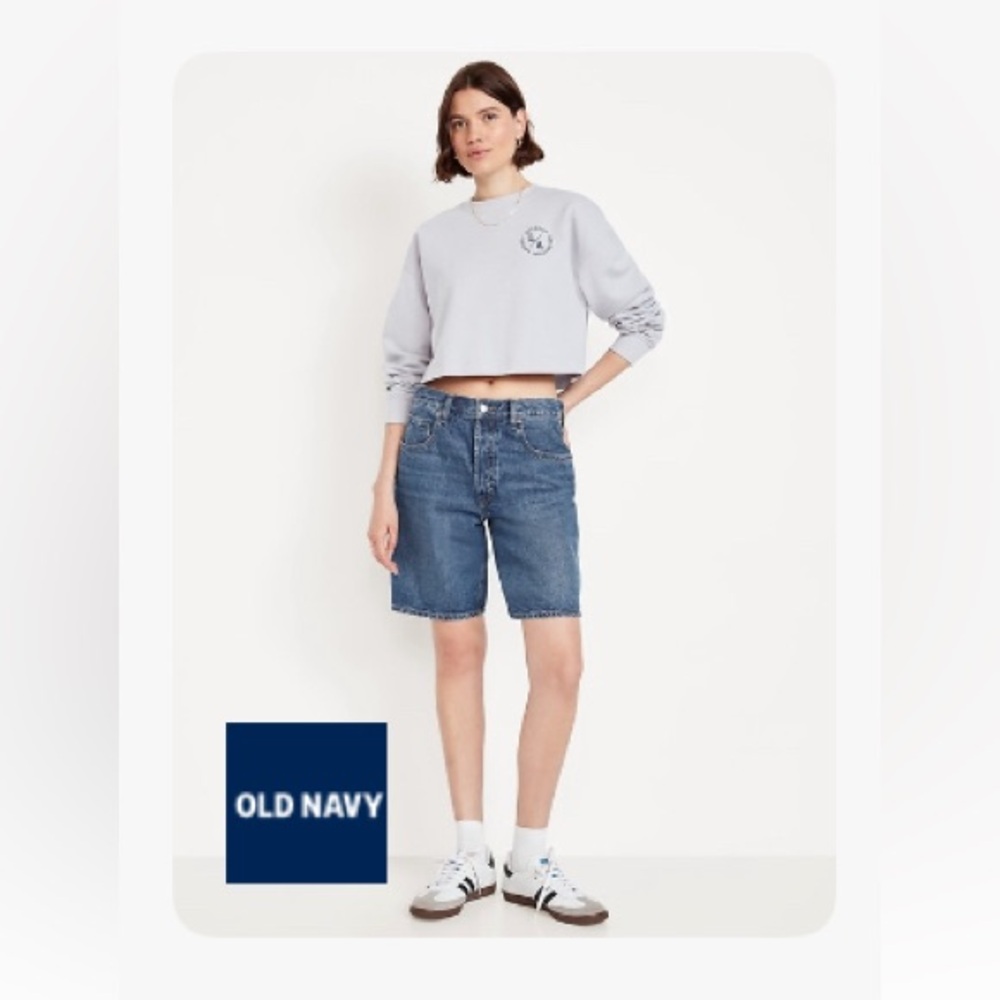NWT Old Navy Blue Jean Bermuda Shorts